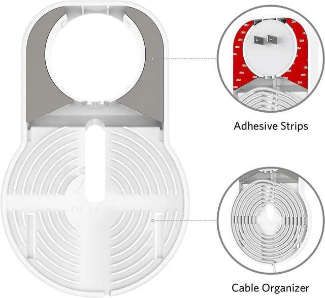Alt view image 4 of 7 - Aobelieve Wall Outlet Mount for Google Nest WiFi Router