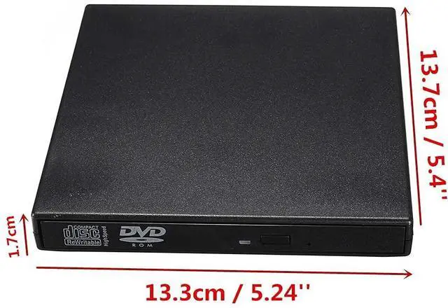Alt view image 4 of 5 - JINDAO USB 2.0 External Combo DVD/CD Burner RW Drive CD/DVD-ROM CD-RW Player Optical Drive for PC Laptop Computer Components External DVD Drive