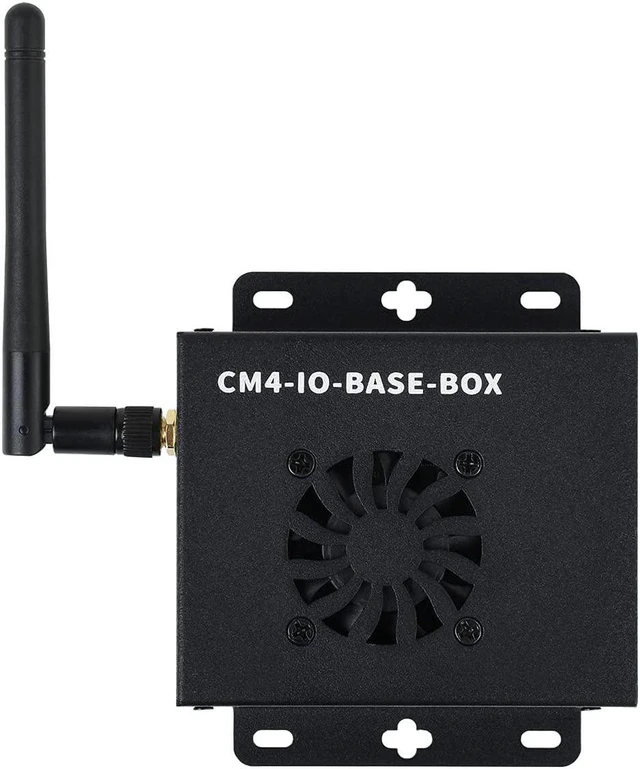 Alt view image 7 of 7 - Waveshare Mini-Computer Based On Raspberry Pi Compute Module 4 (NOT Included) Mini IO Board Lite Ver Metal Case with Cooling Fan