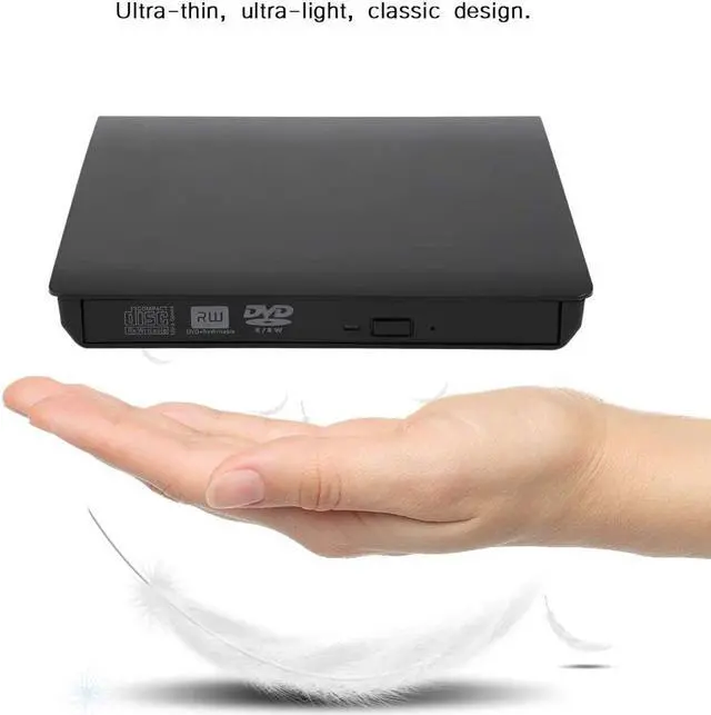 Alt view image 7 of 7 - External CD DVD Drive, USB 3.0 Slim Portable CD/DVD-RW Drive, Mobile Universal Notebook External USB DVD Optical Drive DVD CD Writer Recorder Optical Drive for Laptop PC
