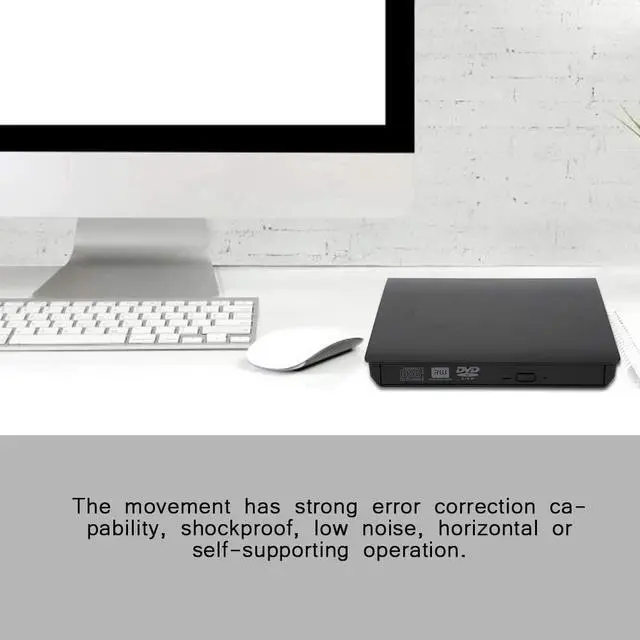 Alt view image 3 of 7 - External CD DVD Drive, USB 3.0 Slim Portable CD/DVD-RW Drive, Mobile Universal Notebook External USB DVD Optical Drive DVD CD Writer Recorder Optical Drive for Laptop PC