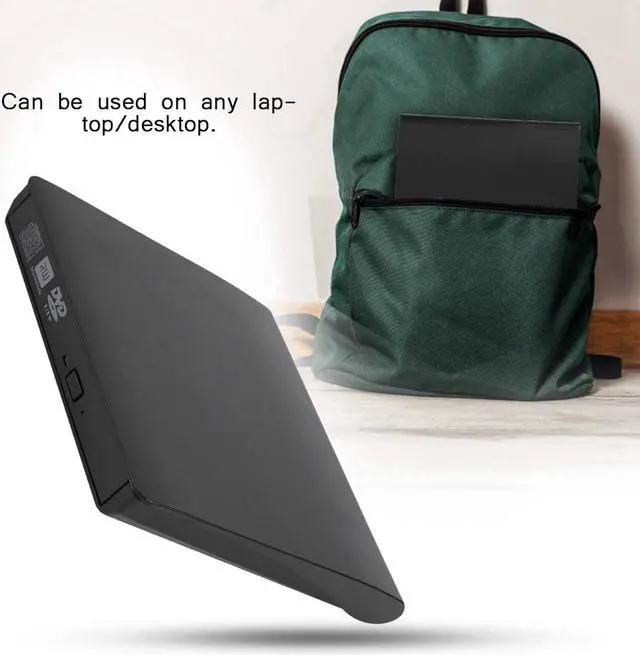 Alt view image 4 of 7 - External CD DVD Drive, USB 3.0 Slim Portable CD/DVD-RW Drive, Mobile Universal Notebook External USB DVD Optical Drive DVD CD Writer Recorder Optical Drive for Laptop PC