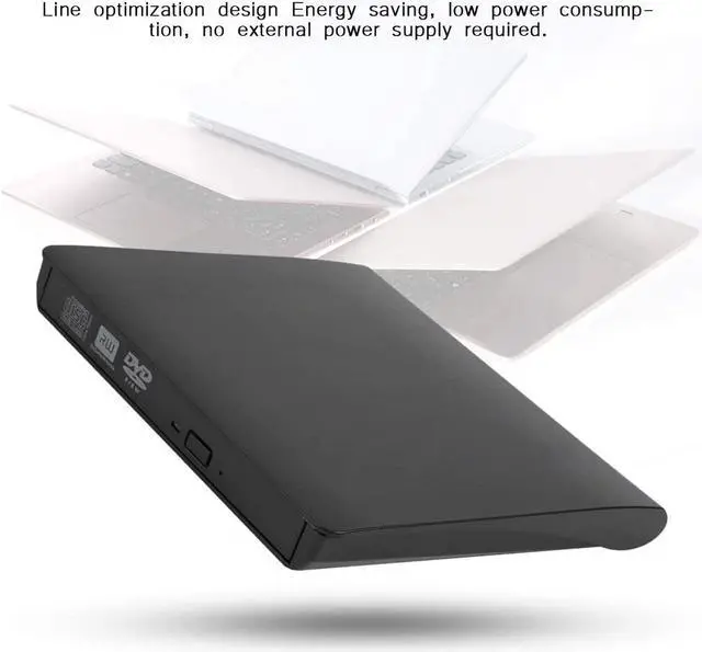 Alt view image 5 of 7 - External CD DVD Drive, USB 3.0 Slim Portable CD/DVD-RW Drive, Mobile Universal Notebook External USB DVD Optical Drive DVD CD Writer Recorder Optical Drive for Laptop PC