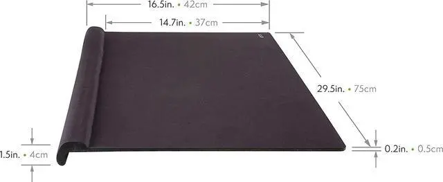 Alt view image 3 of 6 - Allsop Ergoedge Deskpad W/Large Wrist Rest and Mousing Surface Foam
