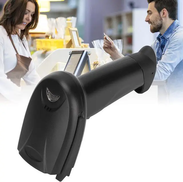 Alt view image 2 of 7 - Wireless Barcode Scanner, FG2106 Automatic Fast Scanning Handheld Bar Code Reader with USB Receiver for Store, Supermarket, Warehouse