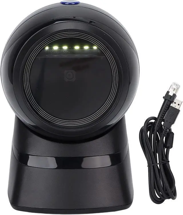 Main image of Highly Accurate and Wired Barcode Scanner for Shop Supermarket - Supports 1D and 2D Barcodes - Hands Free and Quick Connection - Compatible with Various Systems