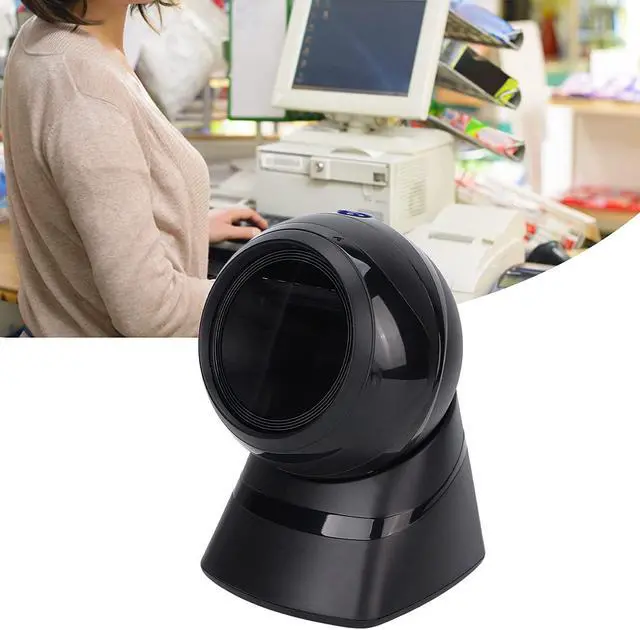 Alt view image 5 of 7 - Highly Accurate and Wired Barcode Scanner for Shop Supermarket - Supports 1D and 2D Barcodes - Hands Free and Quick Connection - Compatible with Various Systems