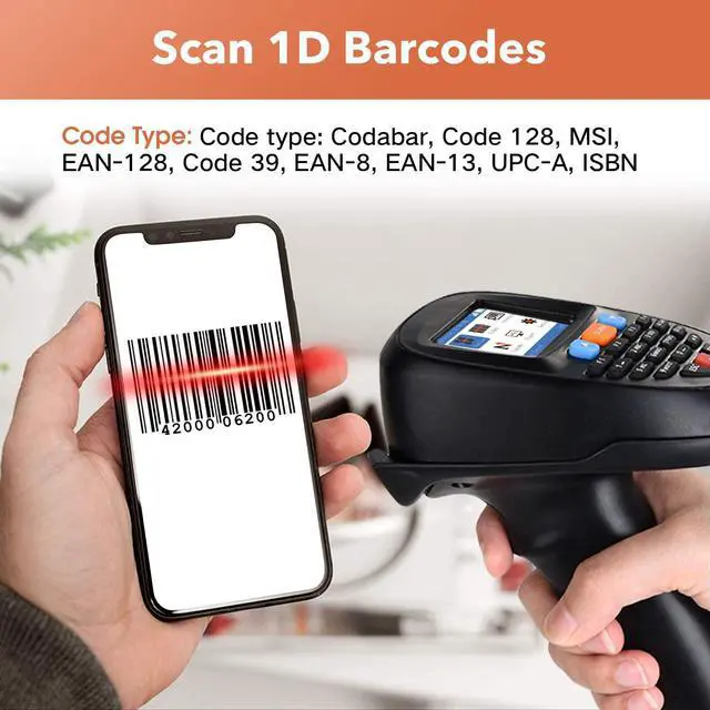 Alt view image 2 of 7 - Trohestar N6 Wireless Barcode Scanner Inventory Scanner CCD Handheld Barcode Scanner with 2.4GHz Wireless & Wired Connection Portable Barcode Reader for Windows, Mac, Android, iOS
