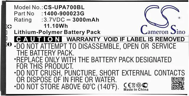 Alt view image 3 of 3 - 5 Pcs 3.7V 1400-900035G 1400-900033G S12GT301A S12GT1301A 1400-900023G Battery Replacement for Unitech PA720 PA700 PA700MCA