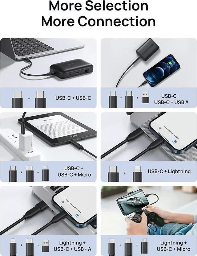 Alt view image 6 of 7 - Docking Station, JSAUX OmniCase 7-in-1 USB C Hub with Cable Storage, Support 1000M Ethernet, 4k HDMI, 100W USB C PD, USB 3.0, SD/TF Card Docking Station for MacBookPro/Air, iPad, Chromebook