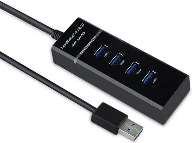 Alt view image 2 of 3 - USB3.0 Extender Multi-Port USB 1 to 4 Cable Adapter Laptop Hub Docking Station 4-Port Hub with 5Gbps Data Transmission Speed (Color : Black) (Black)