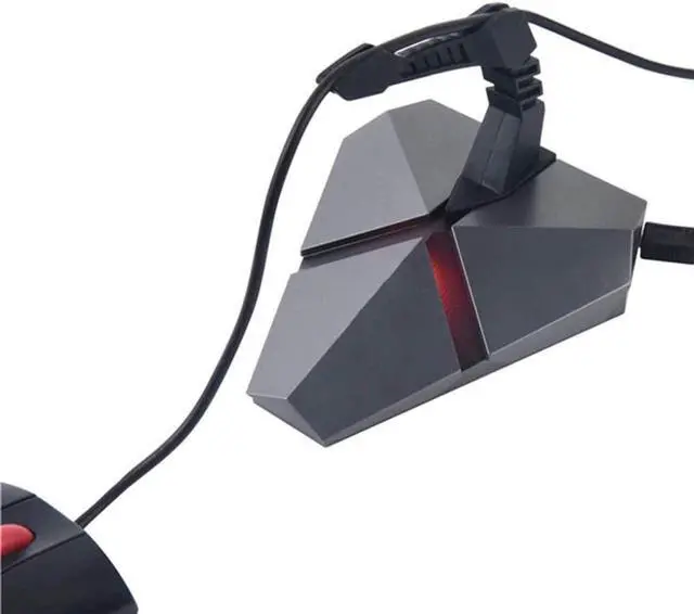 Alt view image 4 of 6 - LED Light 3-Port Bungee USB Hub Splitter SD Card Reader Mouse Clamp USB 2.0 Data Gaming HUB