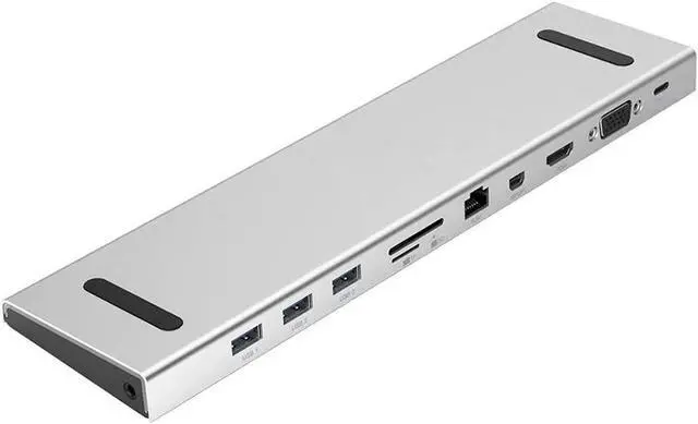 Main image of 10 in 1 Type-c HUB TF&SD Card Reader VGA Mini DP HDMI-Compatible RJ45 PD Charger USB3.1 Laptop Hub