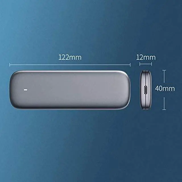 Alt view image 2 of 7 - M2 SSD Case NVME Enclosure M.2 to USB Type C 3.1 SSD Adapter for NVME PCIE NGFF SATA M/B Key SSD Disk Box M.2 SSD Case