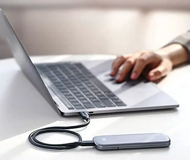 Alt view image 3 of 7 - M2 SSD Case NVME Enclosure M.2 to USB Type C 3.1 SSD Adapter for NVME PCIE NGFF SATA M/B Key SSD Disk Box M.2 SSD Case