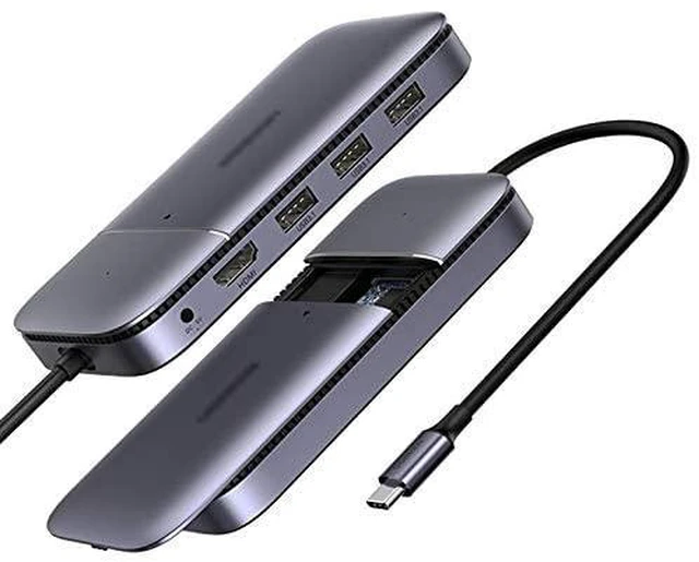 Alt view image 2 of 6 - USB C HUB USB Type C 3.1 to M.2 B-Key HDMI 4K 60Hz USB 3.1 10Gbps USB C HDMI HUB Splitter