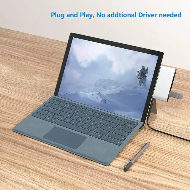 Alt view image 7 of 7 - Surface Pro Docking Station, Surface Pro 4/5/6 Hub Dock with 4K HDMI Adapter, 3 x USB 3.0 Ports, SD/Micro SD Card Reader for Microsoft Surface Pro 4/ Pro 5/ Pro 6