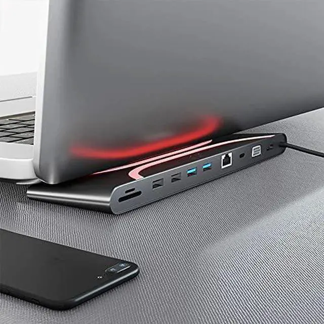 Alt view image 3 of 7 - USB Type C HUB to HDMI RJ45 Card Reader USB 3.0 PD Adapter USB C HUB for Computer Tablet PC Dock Splitter