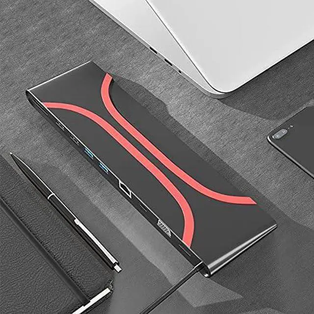 Alt view image 6 of 7 - USB Type C HUB to HDMI RJ45 Card Reader USB 3.0 PD Adapter USB C HUB for Computer Tablet PC Dock Splitter