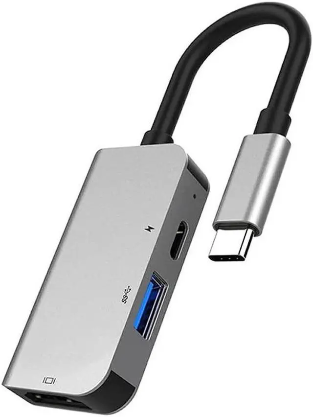 Main image of USB Type C 3.1 to -Compatible USB 3.0 Dock Hub 3 in 1 USB C Adapter 4K Video PD Charge Converter