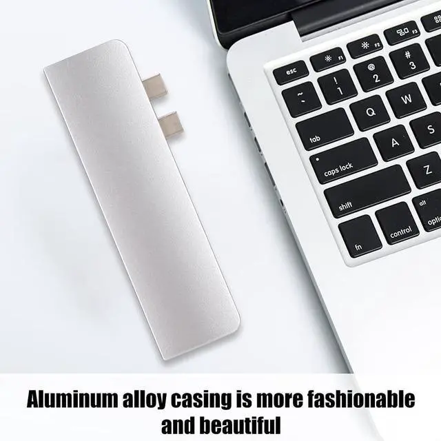 Alt view image 2 of 7 - Vbestlife USB Hub, 7 in 1 Type C Multi-Function HUB Adapter Dual Type?C HUB Multiport Adapter 4K HDMI USB Adapter Converter for OS X for chromebook Pixel 2