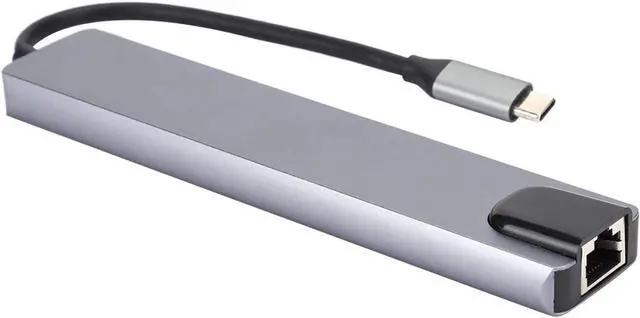 Alt view image 2 of 7 - 8in1 Hub TypeC to HDMI RJ45 PD USB Docking Station TypeC Hub Splitter Converter Adapter Multiport Adapter Compatible