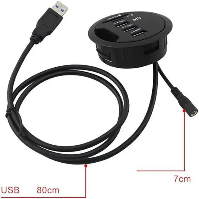 Alt view image 4 of 5 - USB Hub 3 0 for Laptop PC Card Reader USB Power Supply USB Splitter USB Dock Portable