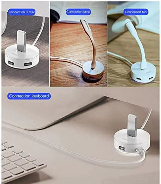 Alt view image 4 of 4 - USB HUB & USB C HUB to Multi USB3.0 USB 3.0 Splitter for MacBook Pro Air Laptop Computer 4 Port Multiple USB Type C HUB (Color : Black-Type-C) (Black)