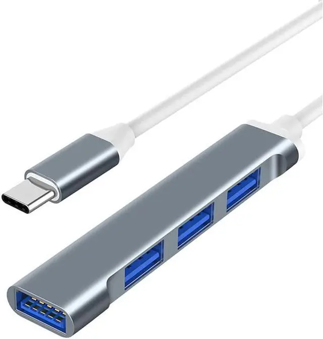 Main image of 4 in 1 HUB Type-C to USB 3.0 HUB Docking Station Hub 5GBPS Fast Speed Transmitter USB Type C Adapter (Color : Gray)