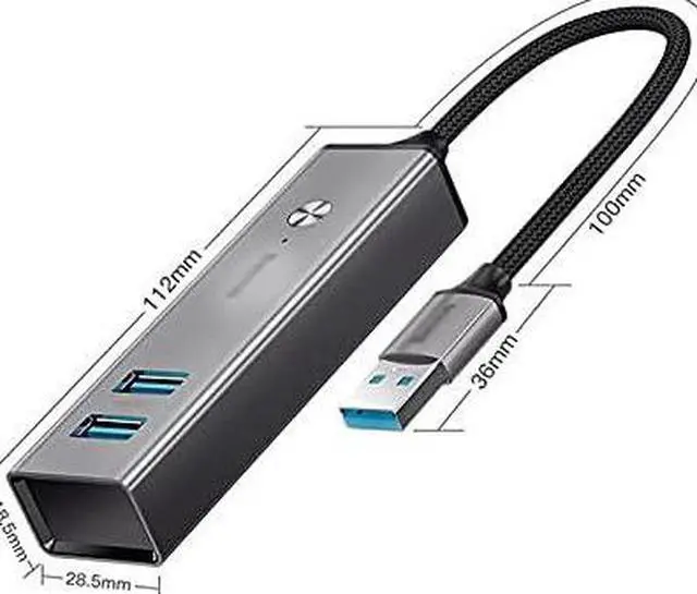 Alt view image 3 of 7 - USB Hub USB 3.0 Type C Hub Splitter,Multi-Interface Universal USB Splitter One-to-Four Adapter 3.0 High-Speed Type-c Extender (Color : USB Plug) (USB Plug)