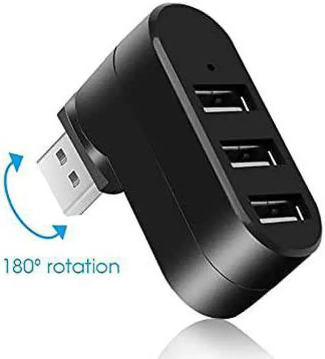 Alt view image 4 of 6 - USB Hubs 3 Port USB 2.0 Hub Mini Rotate Splitter Adapter Hub for PC Notebook Laptop USB 2.0 Splitter Hub