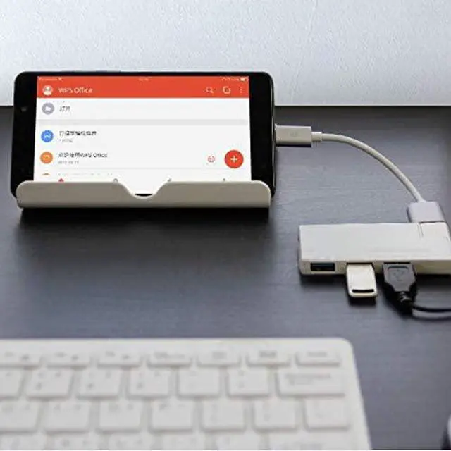 Alt view image 3 of 7 - 180 Degree Rotation USB 3.0 HUB Super Speed External 4 Port USB Splitter Port Air Laptop PC Computer USB Hub (Color : White) (Black)