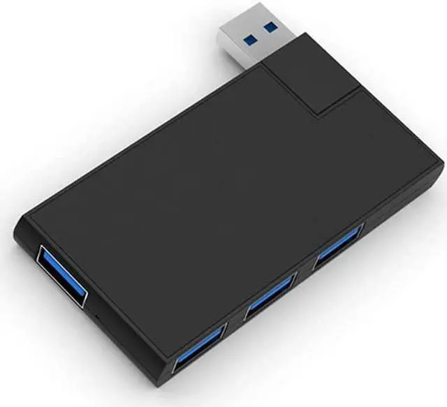 Main image of 180 Degree Rotation USB 3.0 HUB Super Speed External 4 Port USB Splitter Port Air Laptop PC Computer USB Hub (Color : White) (Black)