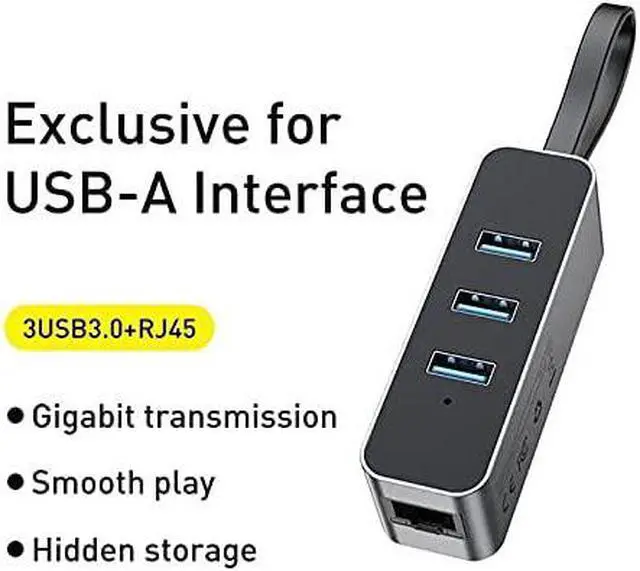 Alt view image 3 of 7 - USB 3.0 HUB USB A to RJ45 LAN Adapter Multi USB 3 USB 3.0 Hub Converter Dock USB Splitter