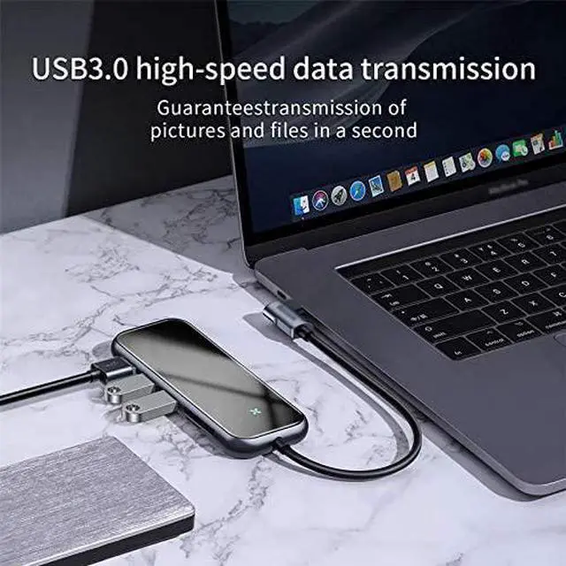 Alt view image 4 of 7 - Docking Station Expansion Notebook Accessories Mobile Phone Tablet Connection Cloud Computer Projection Line USB Adapter