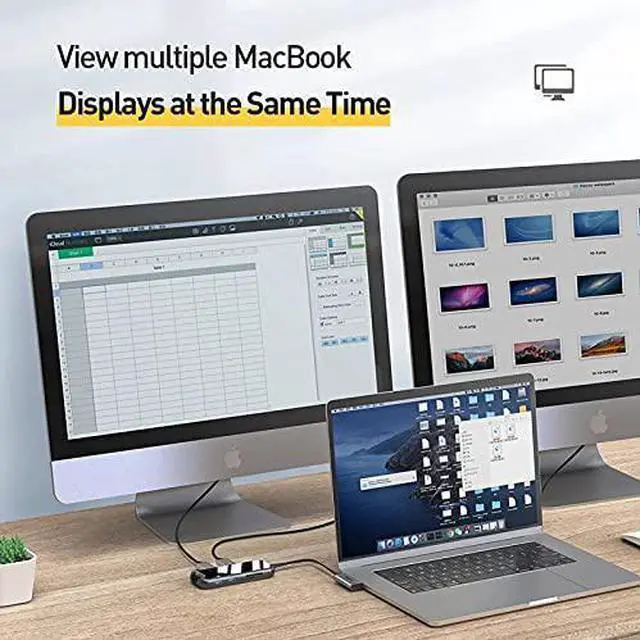 Alt view image 5 of 7 - Docking Station Expansion Notebook Accessories Mobile Phone Tablet Connection Cloud Computer Projection Line USB Adapter