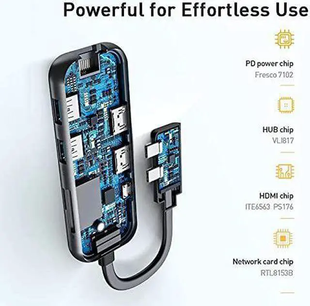 Alt view image 7 of 7 - Docking Station Expansion Notebook Accessories Mobile Phone Tablet Connection Cloud Computer Projection Line USB Adapter