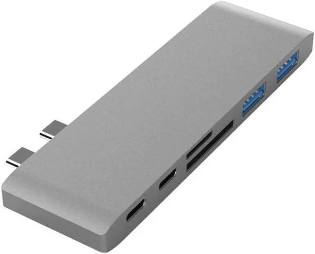 Main image of Multifunctional USB-C Hub,USB Hub 6 in 1 Type-C USB-C Hub Adapter Dual USB 3.0 Port