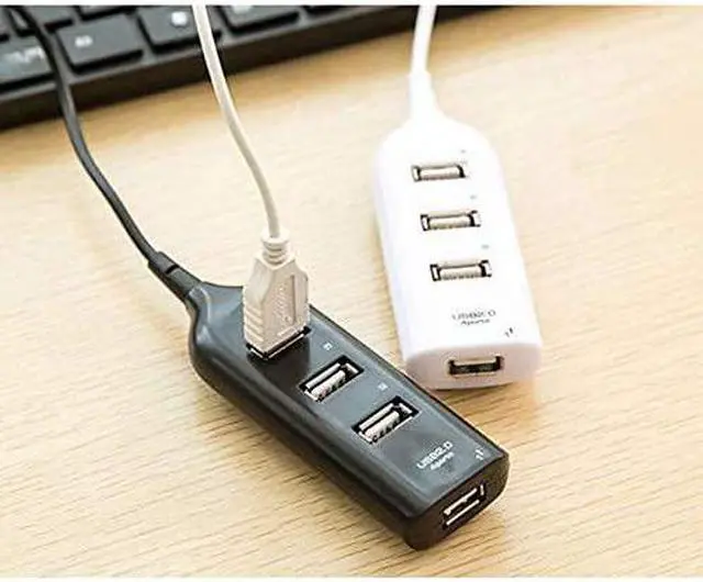 Alt view image 2 of 2 - 2.0 Multi USB 2.0 Hub USB Splitter High Speed 3 USB Card Reader USB Extender for PC Laptop (Color : White) (White)