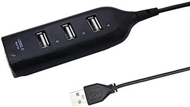 Alt view image 4 of 5 - 2.0 Multi USB 2.0 Hub USB Splitter High Speed 3 USB Card Reader USB Extender for PC Laptop (Color : Black) (Black)