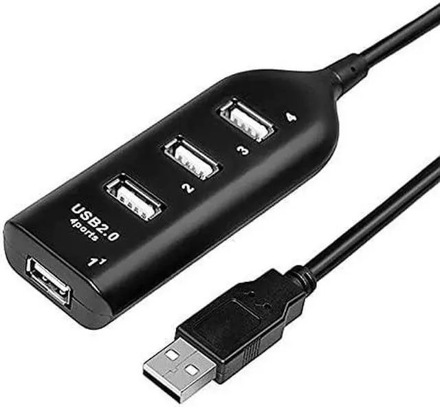 Alt view image 5 of 5 - 2.0 Multi USB 2.0 Hub USB Splitter High Speed 3 USB Card Reader USB Extender for PC Laptop (Color : Black) (Black)