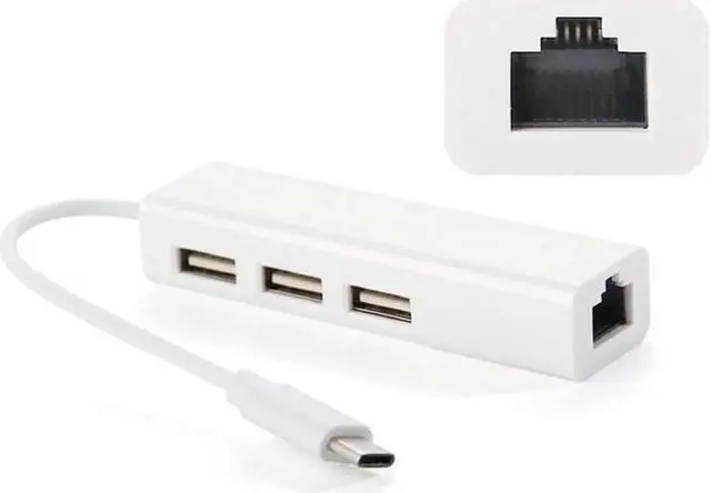 Alt view image 3 of 4 - TWDYC Docking Station USB Hub Type-C to Network Card Hub Support Hot Swap, Low Power Consumption