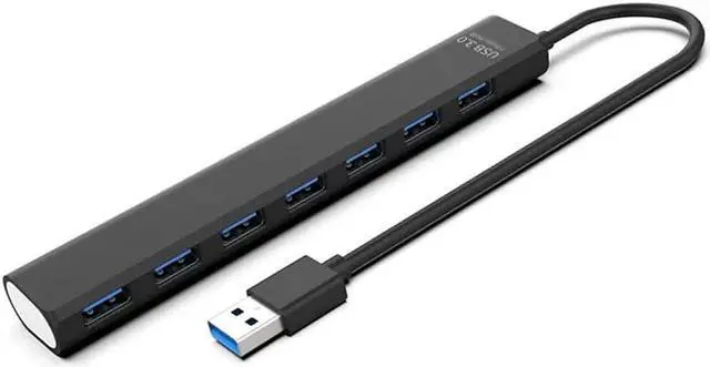 Main image of USB 3.0 7-Port USB Hub High Speed 5Gbps 3.0 Hub Splitter USB-Hub for Laptop and Desktop
