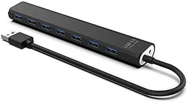 Alt view image 3 of 6 - USB 3.0 7-Port USB Hub High Speed 5Gbps 3.0 Hub Splitter USB-Hub for Laptop and Desktop