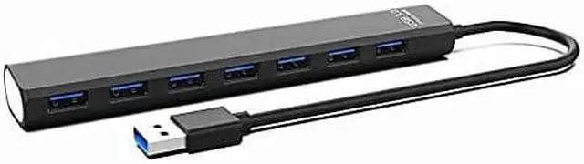 Alt view image 6 of 6 - USB 3.0 7-Port USB Hub High Speed 5Gbps 3.0 Hub Splitter USB-Hub for Laptop and Desktop