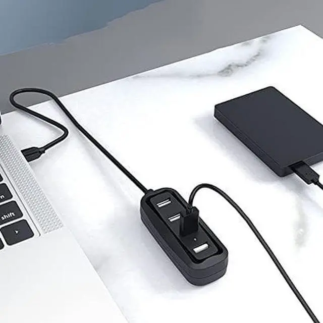 Alt view image 6 of 7 - Multi-Purpose U Disk Interface 4USB Splitter Socket Multi-Port Laptop Extender USP Desktop Host Porous USB Connector Data Cable plugging UdB Multi-Interface