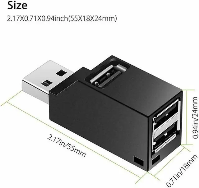 Alt view image 2 of 7 - USB 3.0 HUB Adapter Extender Mini Splitter Box for PC Laptop Mobile Phone High Speed U Disk Reader (Color : B)