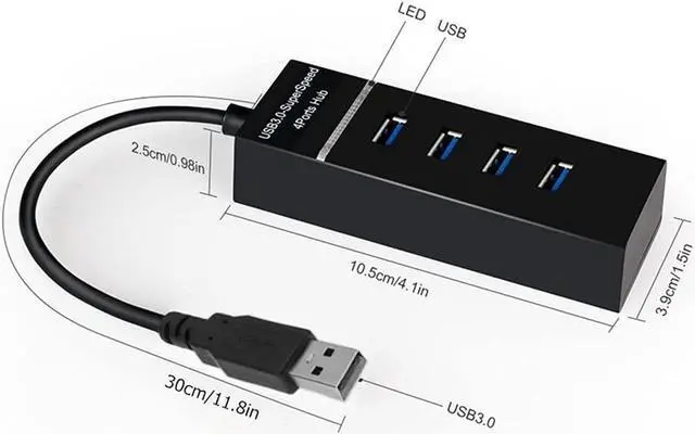 Alt view image 2 of 6 - Hubs USB 3.0 Hub High Speed Multi USB Splitter Expander for Computer PC Laptop Accessories USB 3.0 HUB Adapter USB Hubs