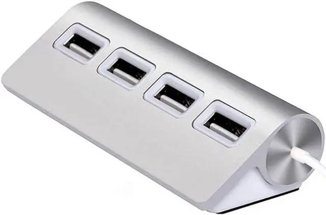 Alt view image 2 of 5 - HUB USB 4 Port USB 2.0 Port PC Tablet Portable OTG Aluminium USB Splitter C?ble Accessoires