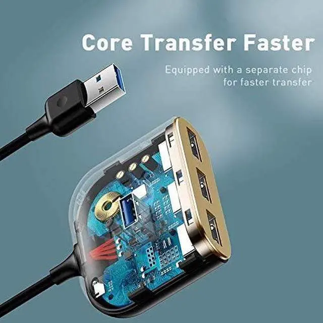 Alt view image 7 of 7 - USB HUB USB 3.0 USB C HUB USB Type C HUB USB 2.0 Adapter with Micro USB for Computer USB Splitter